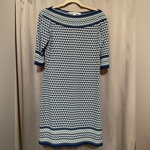 Max Studio blue & hire sheath dress